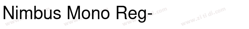 Nimbus Mono Reg字体转换